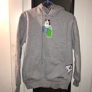 Ripndip Lord Nermal Gray Hoodie Men’s Small